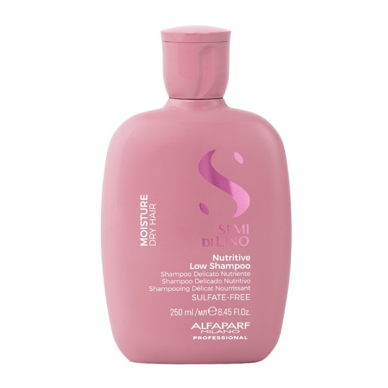 Set 2 x Sampon Hidratant pentru Par Uscat, Alfaparf Milano Semi di Lino Moisture, 250 ml