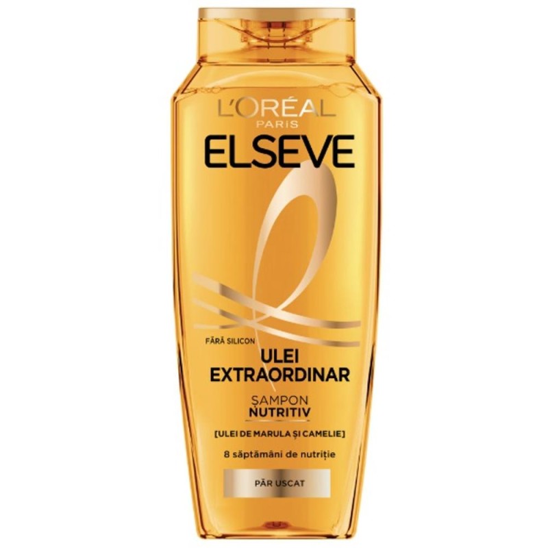 Set 2 x Sampon L'Oreal Paris Elseve Ulei Extraordinar, pentru Par Uscat, 250 ml