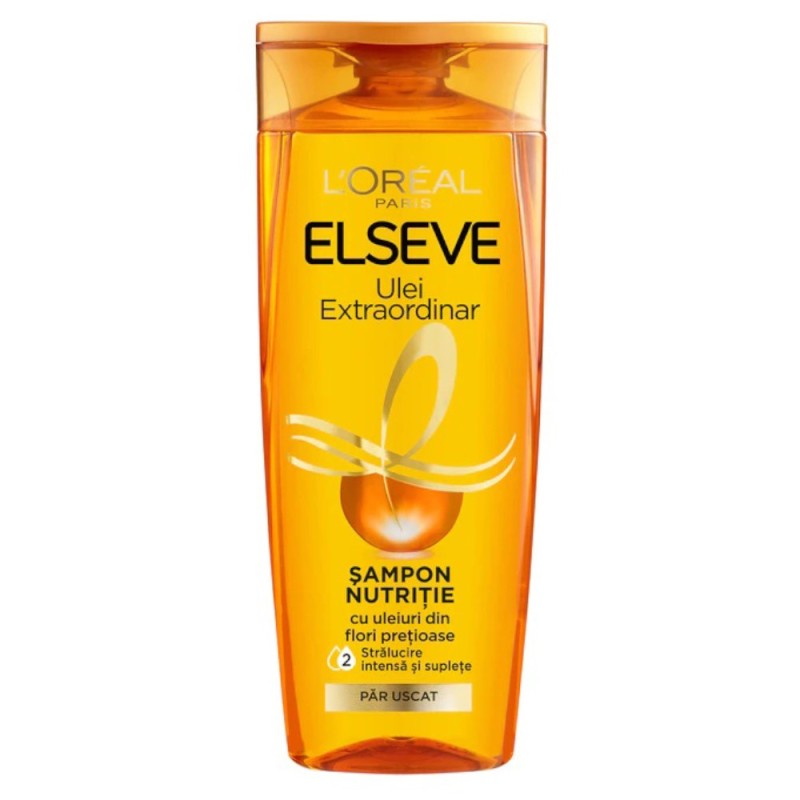 Set 2 x Sampon L'Oreal Paris Elseve Ulei Extraordinar, pentru Par Uscat, 400 ml