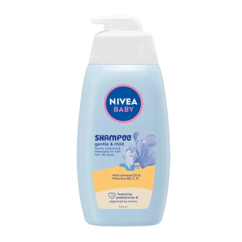 Set 2 x Sampon Nivea Baby, cu Ulei de Migdale si Vitamina B5, C, E, 500 ml