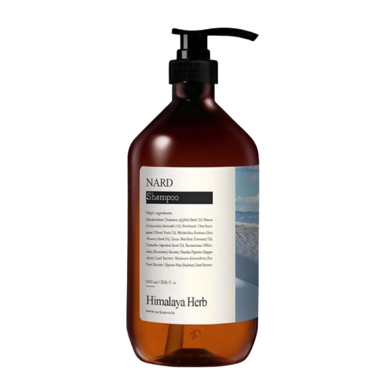 Set 2 x Sampon Parfumat Nard Himalaya Herb Refresh, Aroma de Mosc Alb, 1000 ml