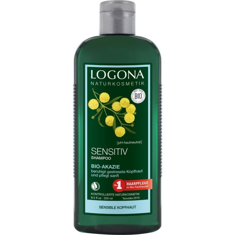 Set 2 x Sampon pentru Scalp Sensibil cu Acacia, BIO, 250 ml, Logona