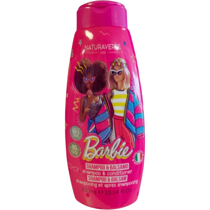 Set 2 x Sampon si Balsam Naturaverde Kids Barbie, pentru Copii, 300 ml