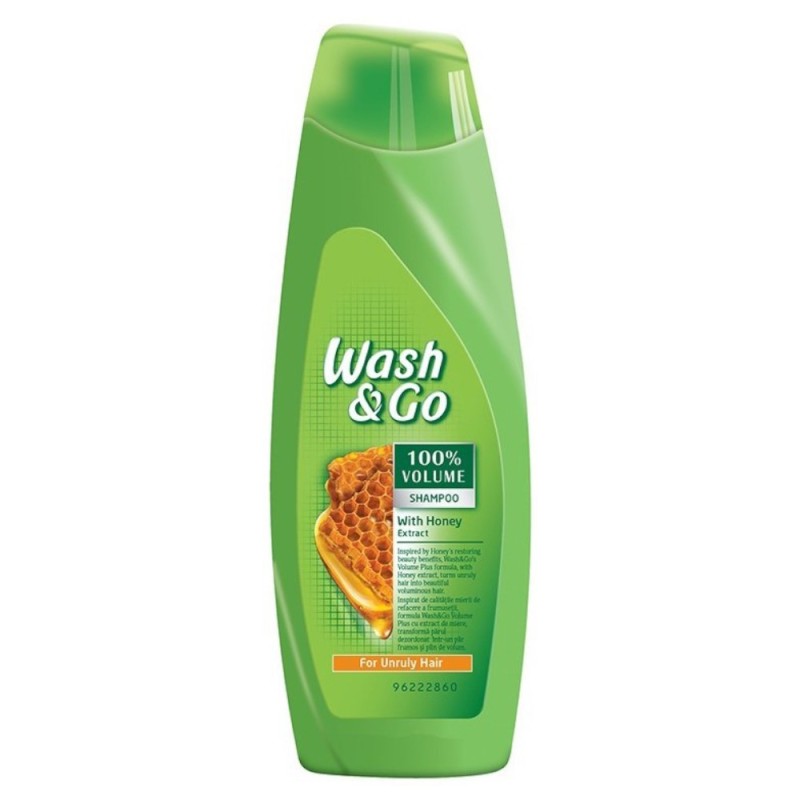 Set 2 x Sampon Wash & Go 100 % Volume, cu Extract de Miere, pentru Par Rebel, 750 ml
