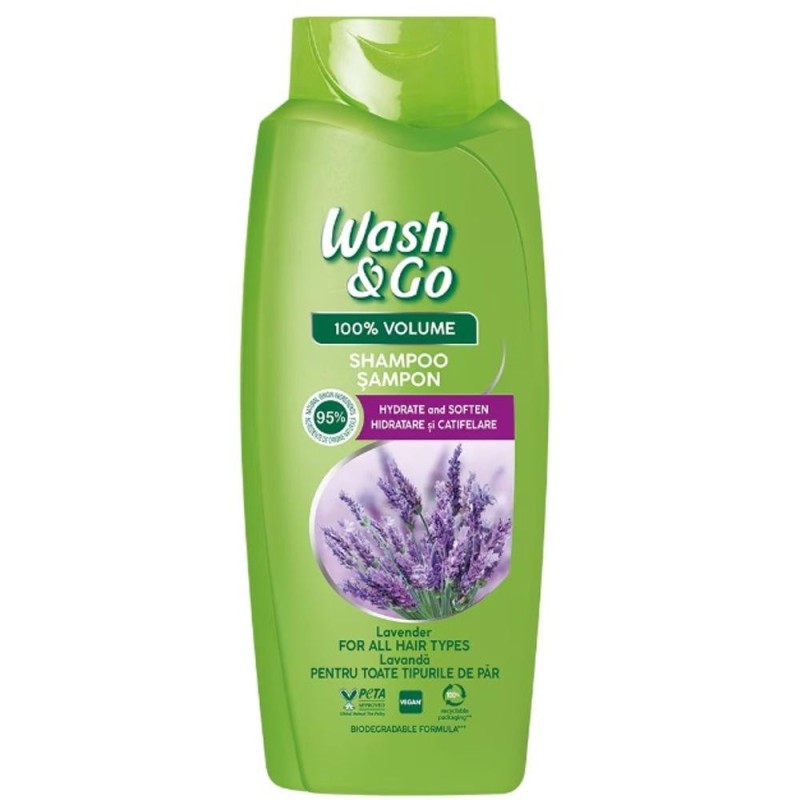 Set 2 x Sampon Wash & Go, Lavanda, 675 ml