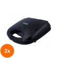 Set 2 x Sandwich Maker, Victronic, cu Plita Antiaderenta, 750 W