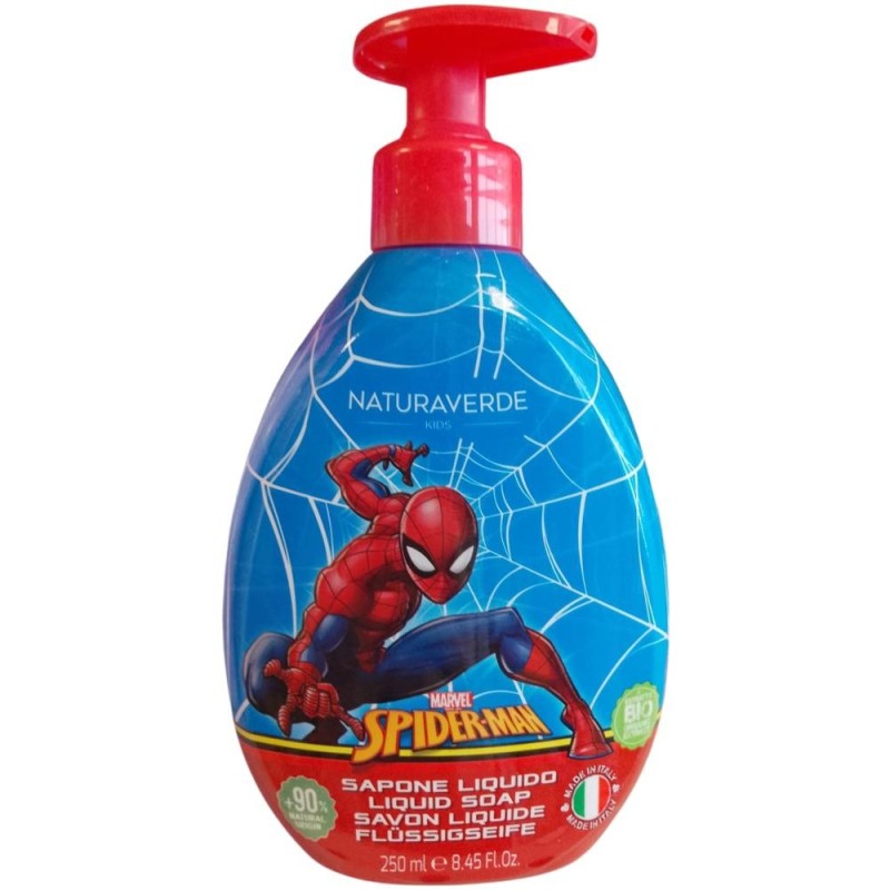 Set 2 x Sapun Lichid Naturaverde Kids Spider-Man, pentru Copii, 250 ml