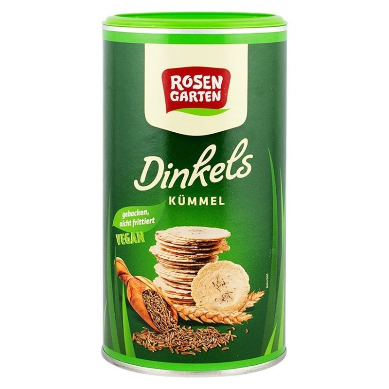 Set 2 x Saratele BIO din Grau Spelta cu Chimen, 100 g, Rosen Garten