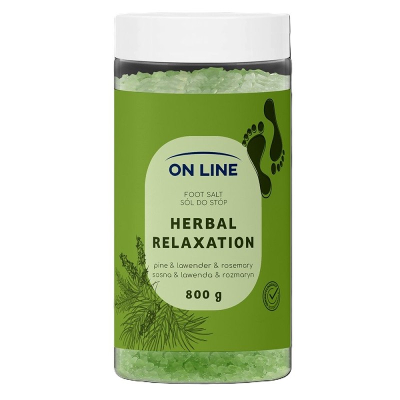 Set 2 x Sare de Baie pentru Picioare, cu Pin, Lavanda si Rozmarin, On Line, 800 g