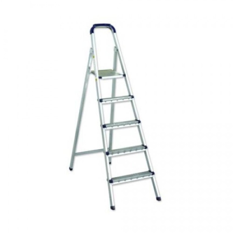 Set 2 x Scara din Metal, Patru Trepte + Platforma