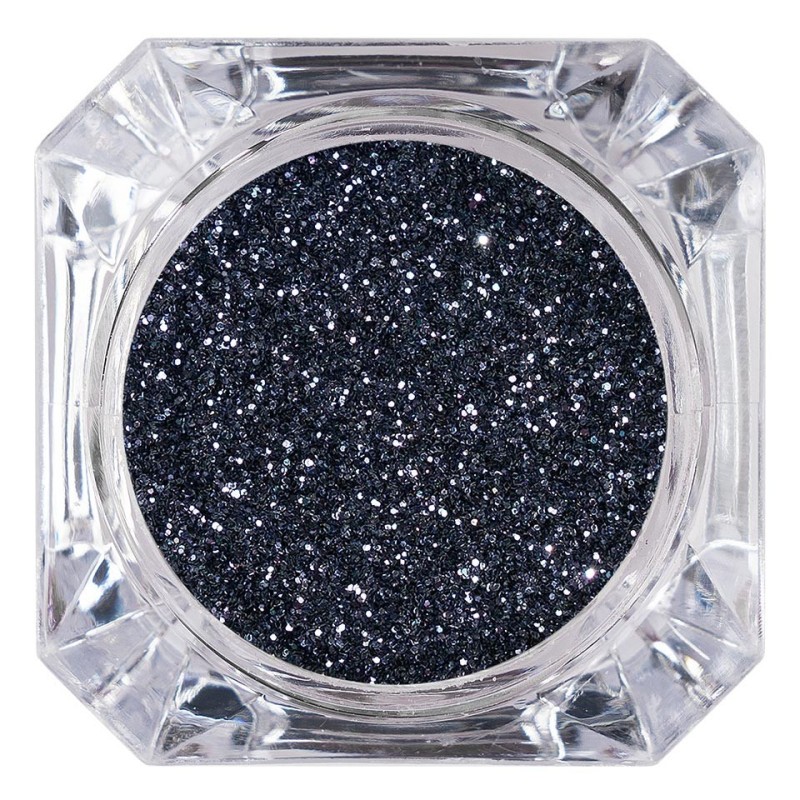 Set 2 x Sclipici Glitter Unghii Pulbere Luxorise, Dark Grey