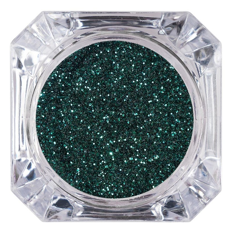 Set 2 x Sclipici Glitter Unghii Pulbere Luxorise, Deep Green