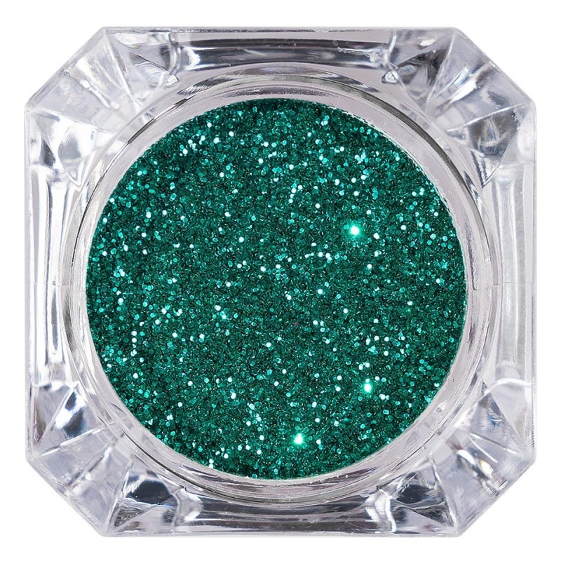Set 2 x Sclipici Glitter Unghii Pulbere Luxorise, Emerald Green