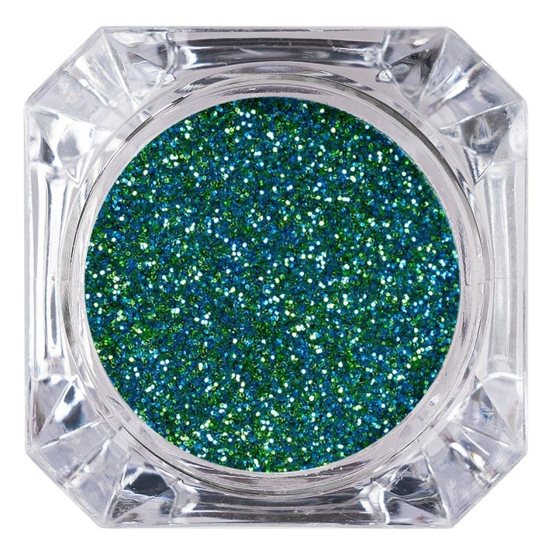 Set 2 x Sclipici Glitter Unghii Pulbere Luxorise, Green Glow 54