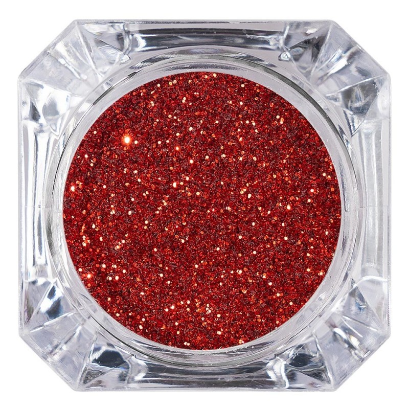 Set 2 x Sclipici Glitter Unghii Pulbere Luxorise, Intense Red