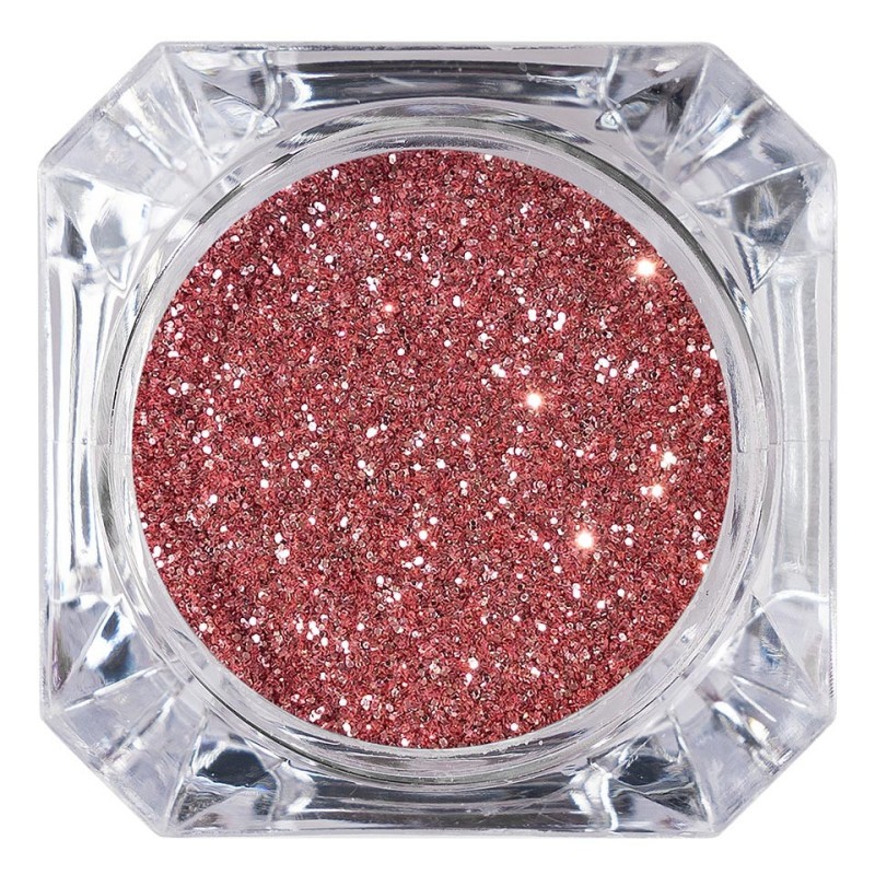 Set 2 x Sclipici Glitter Unghii Pulbere Luxorise, Rose Crystal