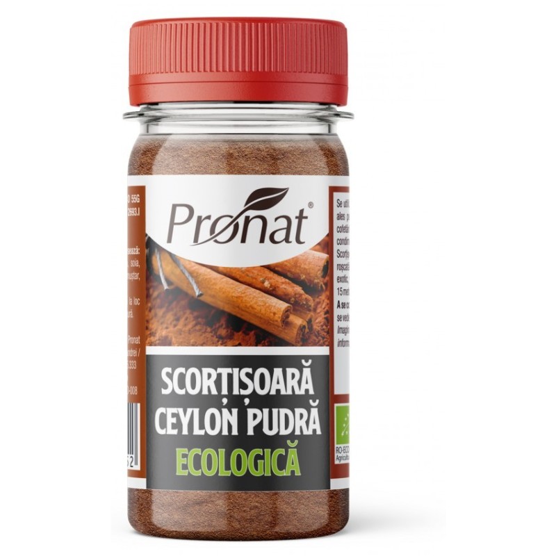 Set 2 x Scortisoara Ceylon Pudra. Bio, 40 g, Pronat