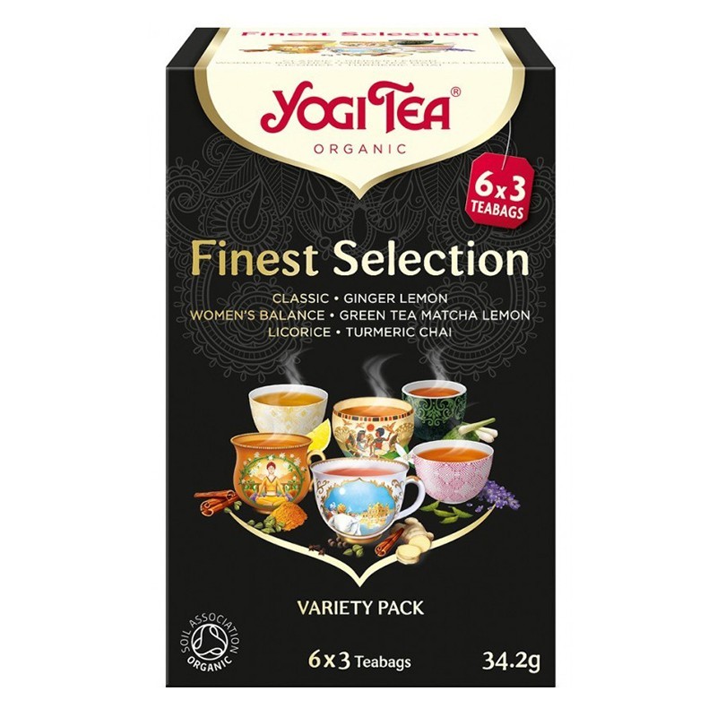 Set 2 x Selectie de Ceaiuri Bio Finest Selection, Yogi Tea, 6 x 3 Plicuri, 34.2 g