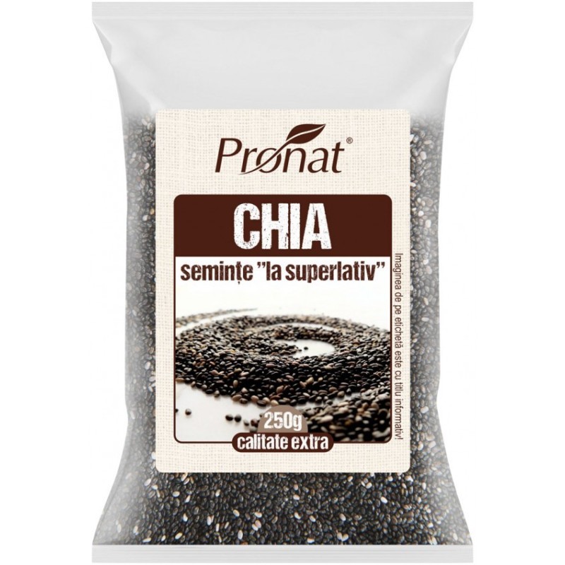 Set 2 x Seminte de Chia BIO, 250 g, Pronat
