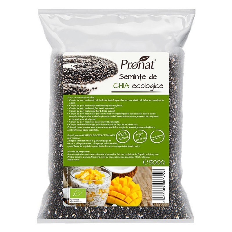 Set 2 x Seminte de Chia Bio, 500 g