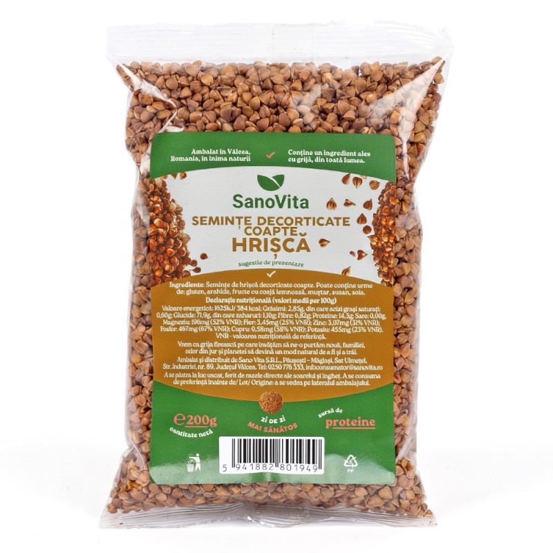 Set 2 x Seminte de Hrisca Coapte, Sanovita, 200 g