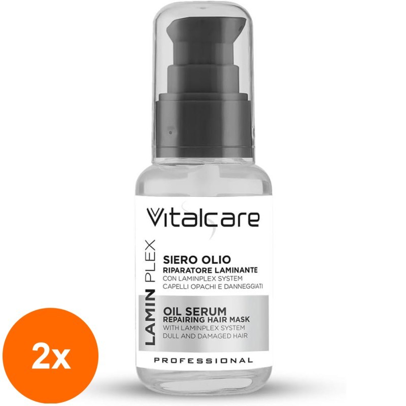 Set 2 x Ser Ulei pentru Par Deteriorat Vitalcare Laminplex, 50 ml