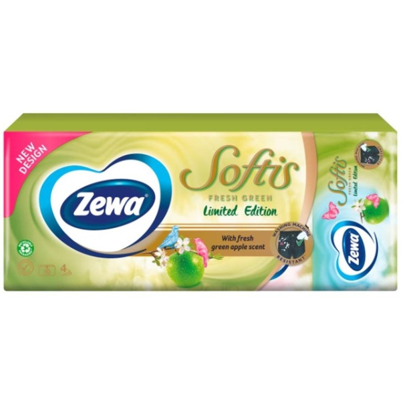 Set 2 x Servetele Nazale, 4 Straturi, Limited Editions Oriental, Zewa, 10 Pachete x 9 Batiste
