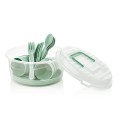 Set 2 x Serviciu din Plastic pentru Picnic sau Camping, Turcoaz, 25 Piese, Tuffex