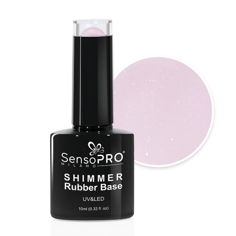 Set 2 x Shimmer Rubber Base SensoPRO Milano, 69 Desert Rays, 10 ml