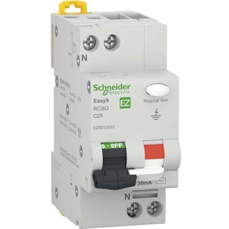 Set 2 x Siguranta Electrica Automata, 1P+N 25A, C30MAAC 4.5Ka, 2Mw, Curba C, Schneider Easy9