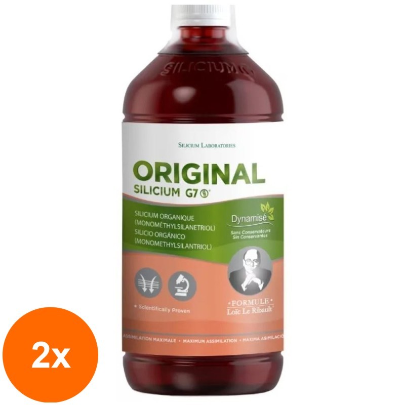 Set 2 x Siliciu G7 Original Silicium Organic, 1000 ml