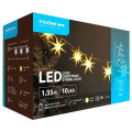 Set 2 x Sir de Lumini Led, Modee, pentru Craciun, cu Baterii si Clema, Lumina Calda