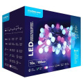 Set 2 x Sir de Lumini Multicolor, Led, pentru Craciun, din Plastic, cu Adaptor, Modee, Roz