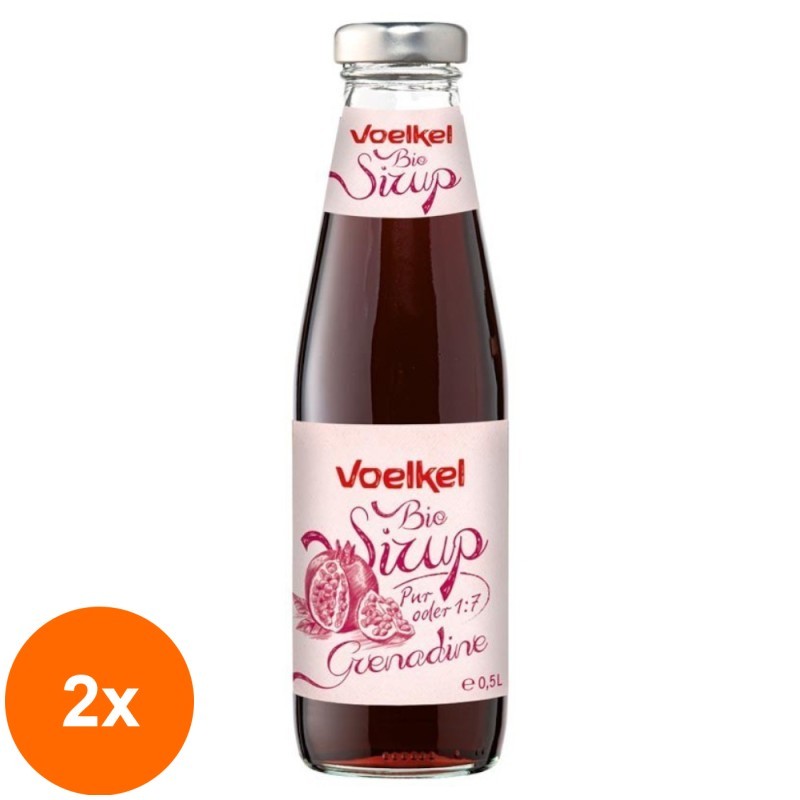 Set 2 x Sirop Bio de Rodie, 0.5l Voelkel