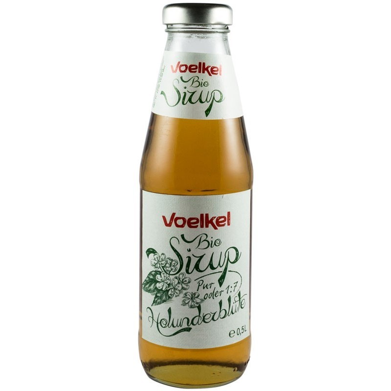 Set 2 x Sirop Bio din Flori de soc, 0,5l Voelkel