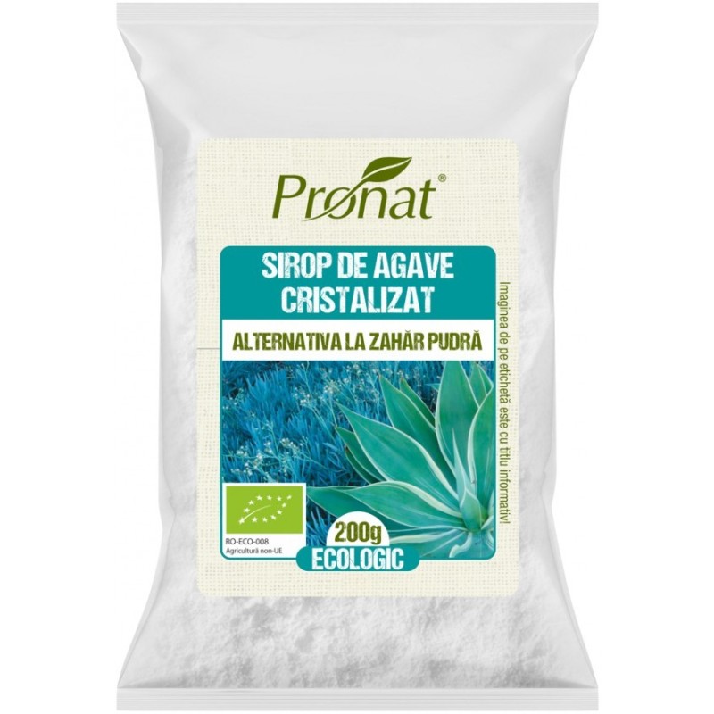 Set 2 x Sirop de Agave Cristalizat Pudra, BIO, Pronat, 200 g