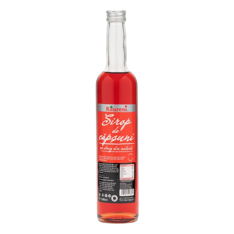 Set 2 x Sirop de Capsuni, Raureni, 500 ml