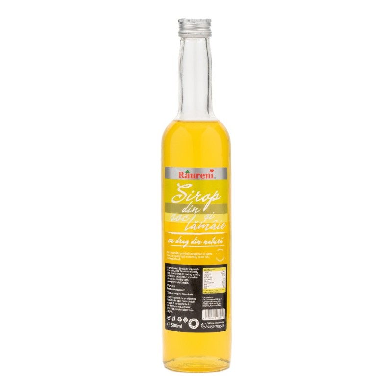 Set 2 x Sirop de Soc si Lamaie, Raureni, 500 ml
