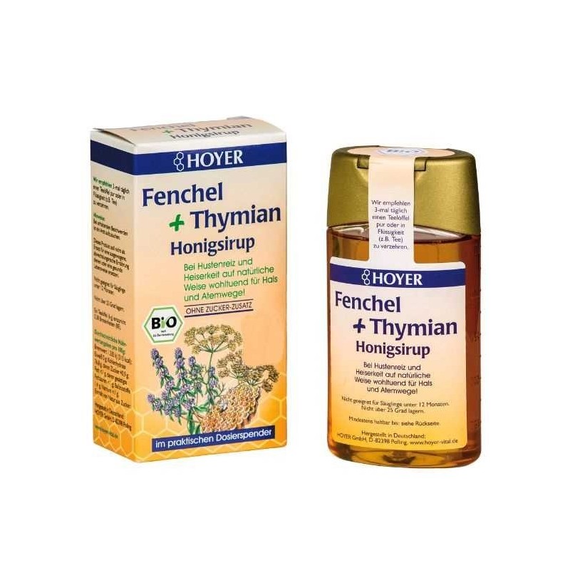 Set 2 x Sirop de Tuse cu Miere cu Fenicul si Cimbru 250g Hoyer