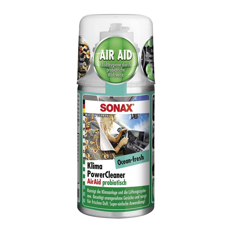 Set 2 x Solutie pentru Curatarea Instalatiei de Aer Conditionat, Ocean Fresh, 150 ml, Sonax