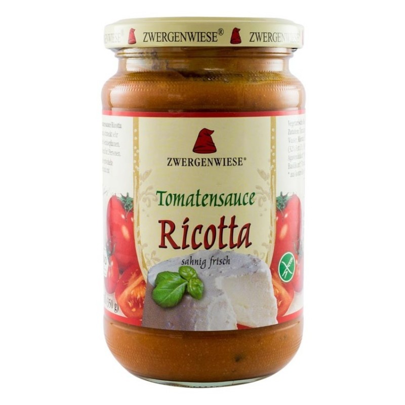 Set 2 x Sos BIO de Rosii, Ricotta, 340 g, Zwergenwiese