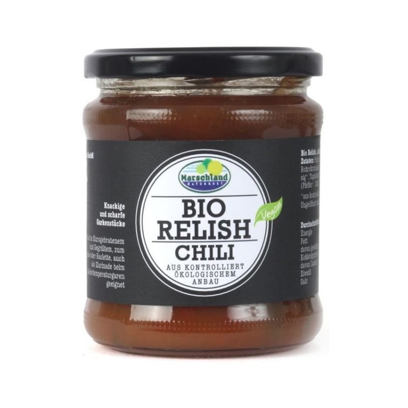 Set 2 x Sos BIO, Relish cu Chilli, 325 g, Marschland Naturkost