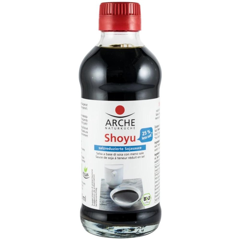 Set 2 x Sos Shoyu Continut Redus de Sare Bio, Arche Naturkuche - Asia, 250 ml