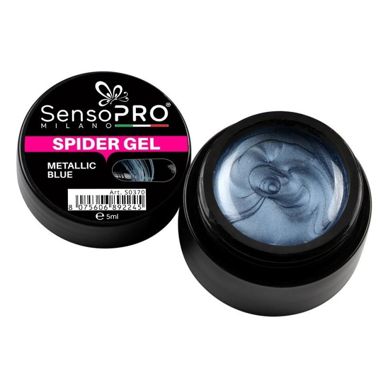 Set 2 x Spider Gel SensoPRO Metallic Blue, 5 ml
