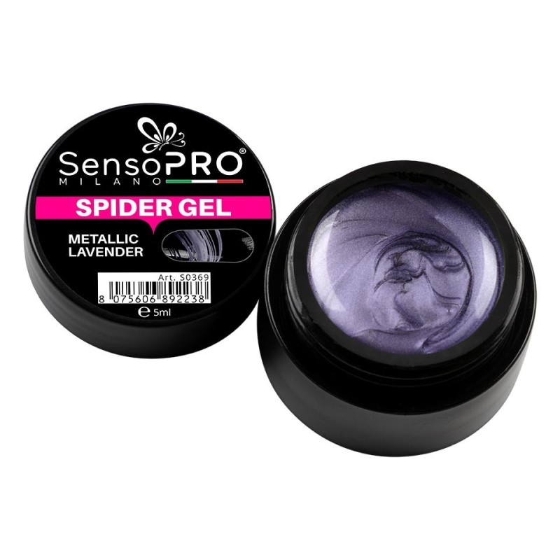 Set 2 x Spider Gel SensoPRO Metallic Lavender, 5 ml