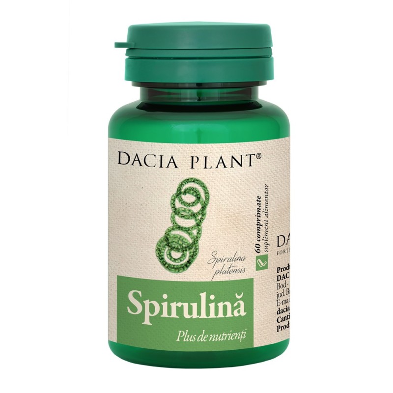 Set 2 x Spirulina, 60 Comprimate, Dacia Plant