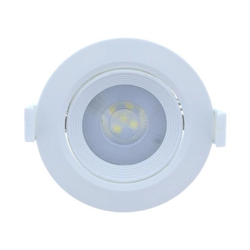 Set 2 x Spot LED Incastrabil Rotund Mobil, 5W, 75 mm, 6500K, Well
