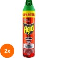 Set 2 x Spray Anti-Insecte Raid Gandaci si Furnici, 600 ml