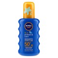 Set 2 x Spray cu Protectie Solara Colorat Nivea Sun Kids SPF 50+ pentru Copii, 200 ml