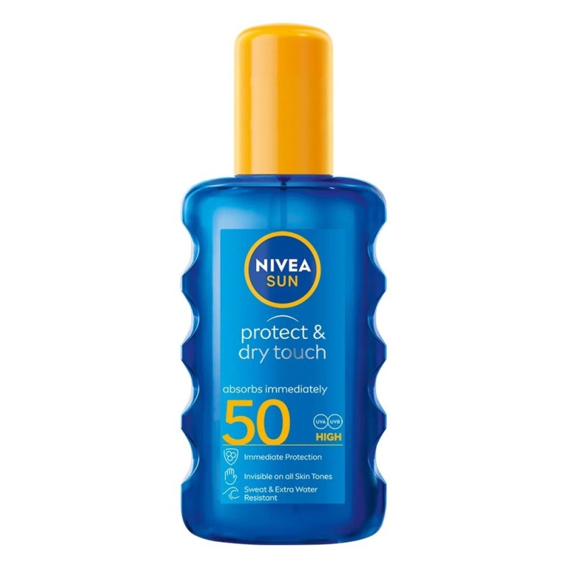 Set 2 x Spray cu Protectie Solara Nivea Sun Protect and Dry Touch, Spf 50, 200 ml